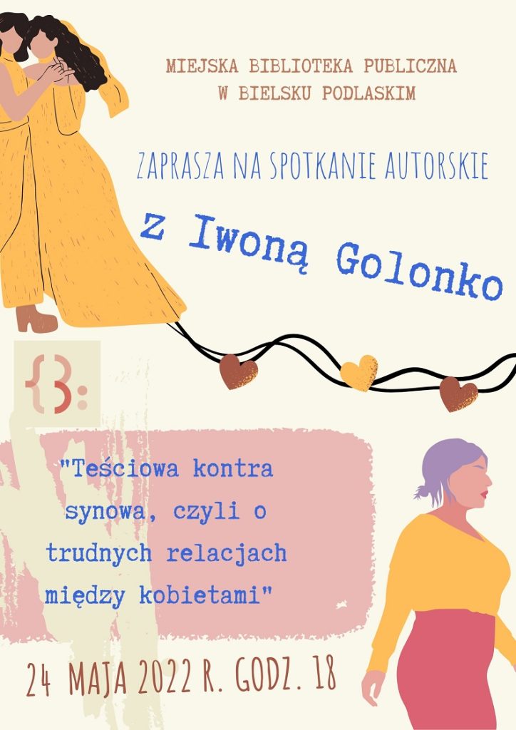 Plakat: Spotkanie autorskie z Joanna Golonko